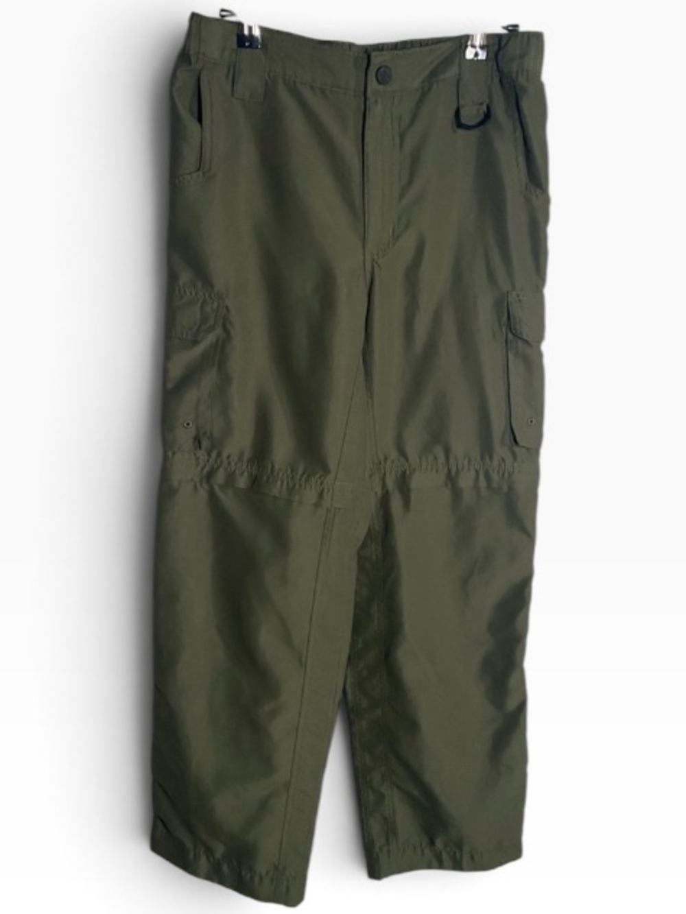 Boy Scouts of America Boys Convertible Cargo Pants Youth Large Green Outdoor